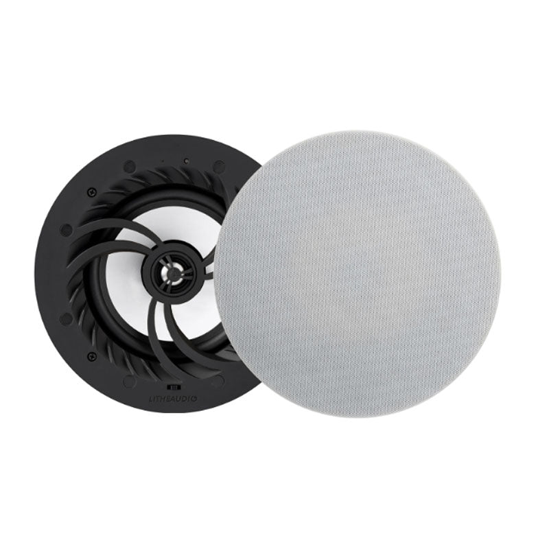 Lithe Audio 06611 Wi-Fi IP44 Bathroom Ceiling Speaker (Pair - Active/Passive)