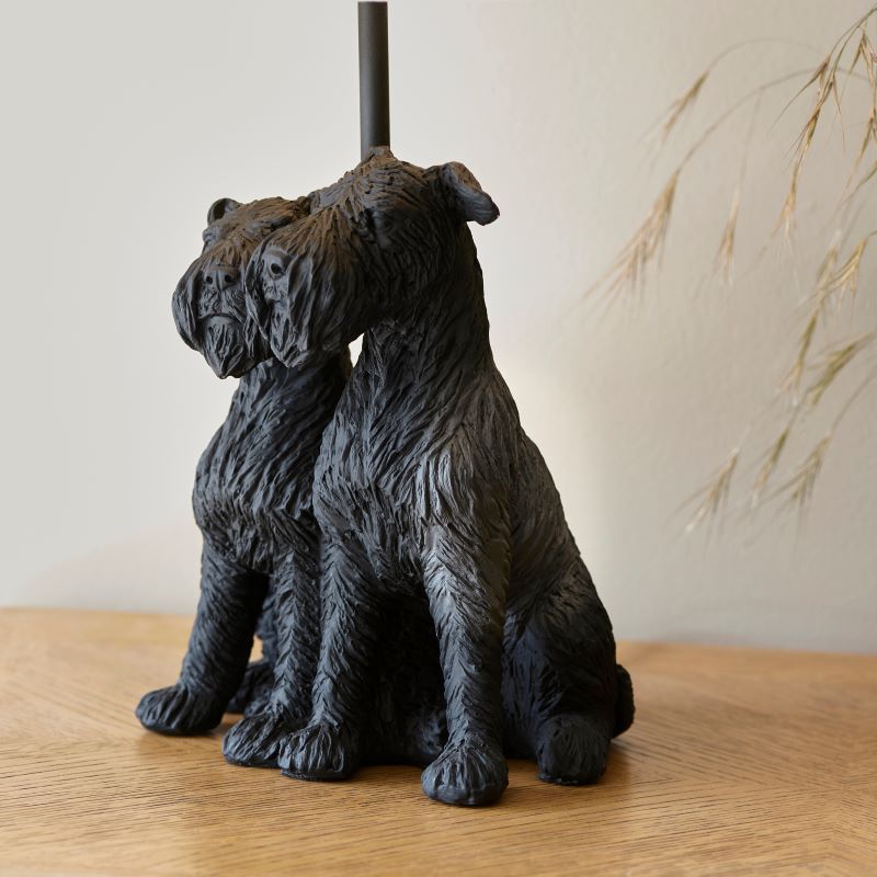 Black Westie Table Lamp