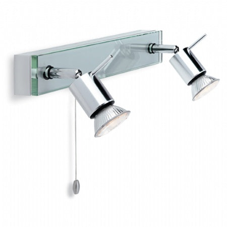 Firstlight Aqua 5513AL 2 Spotlight Bar (Glass + Aluminium)