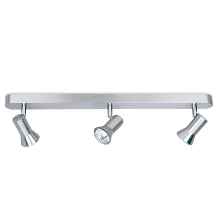 Firstlight Magnum 6092BS 3 Spot Light Ceiling Bar (Brushed Steel)