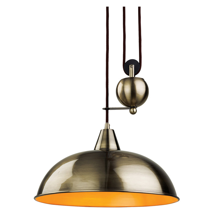 Firstlight Century Rise and Fall Pendant Light (Antique Brass)
