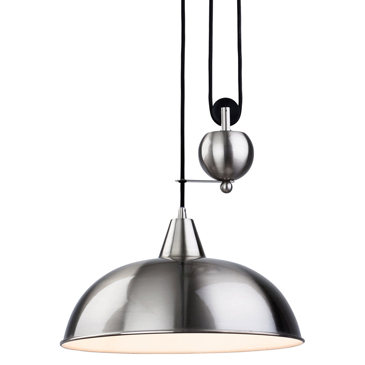 Firstlight Century Rise and Fall Pendant Light (Brushed Steel)
