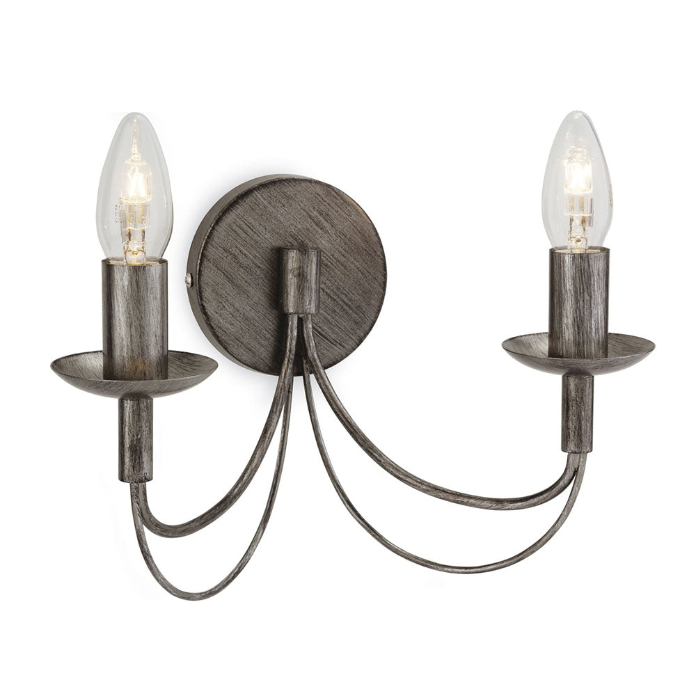 Firstlight Regency 2316AS 2 Lamp Wall Light