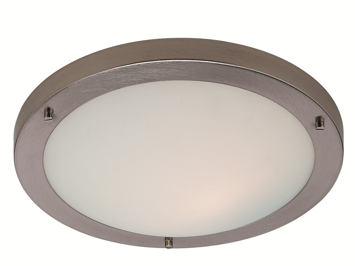 Firstlight 2740BS Rondo Flush Light (Brushed Steel)