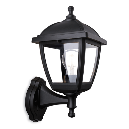 Firstlight 2815BK Palma 4 Panel Wall Lantern (Black)