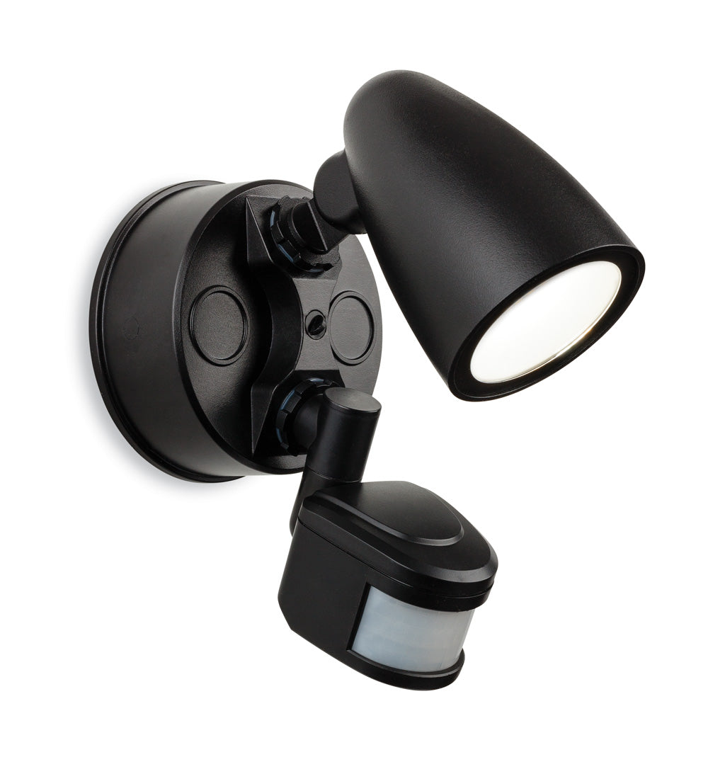 Firstlight 2835BK Puma LED Wall Light with PIR (Black)