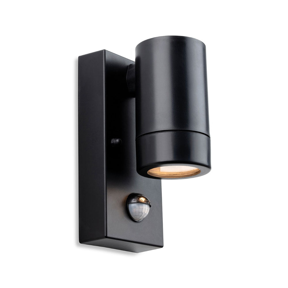 Firstlight Ravel 2911BK Resin Wall Light with PIR (Black)