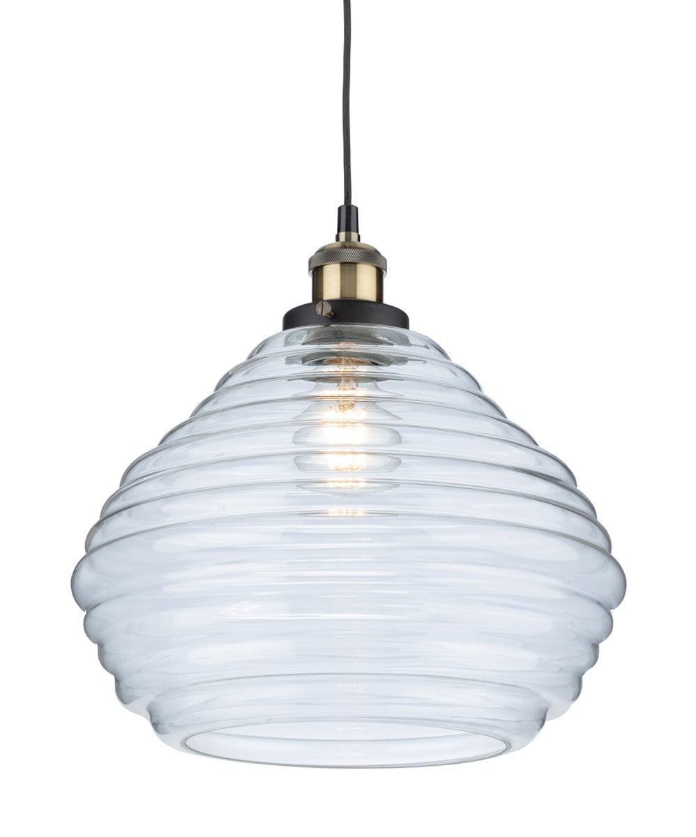 Firstlight 2931AB Orla Pendant (Antique Brass with Clear Glass)