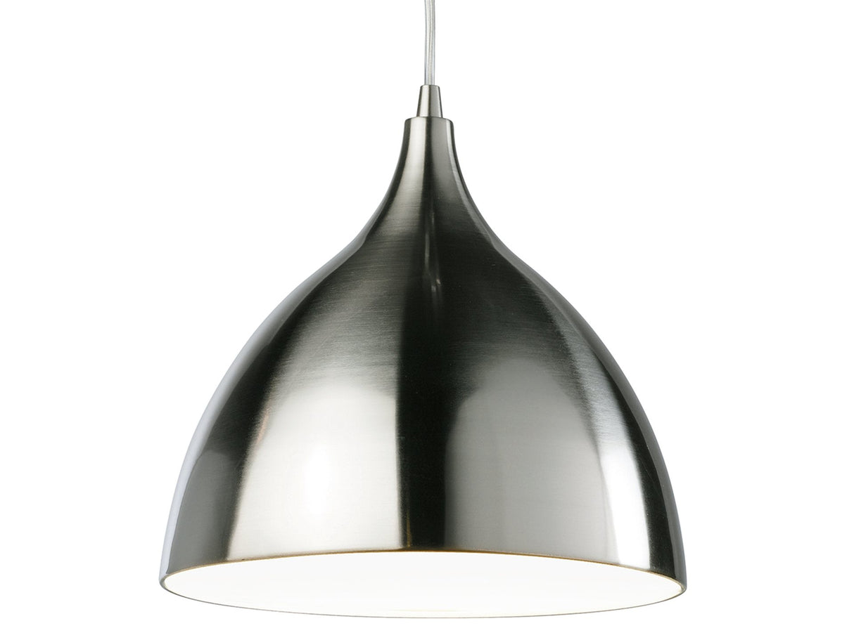 Firstlight Cafe 3337BSWH Pendant (Brushed Steel)