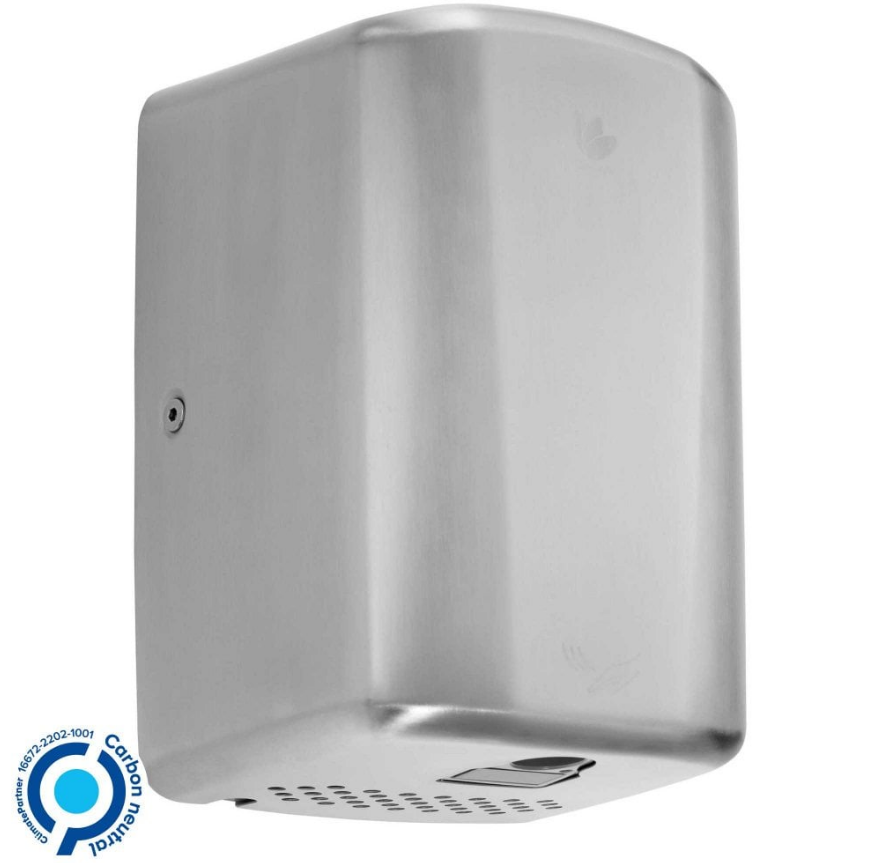 Dryflow Turboforce Junior Plus TFJ03 Brushed Satin Hand Dryer