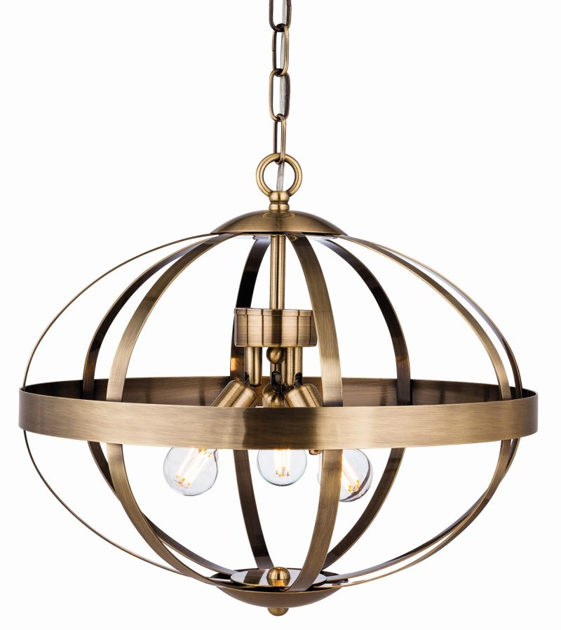 Firstlight 3709AB Healey Pendant (Antique Brass)