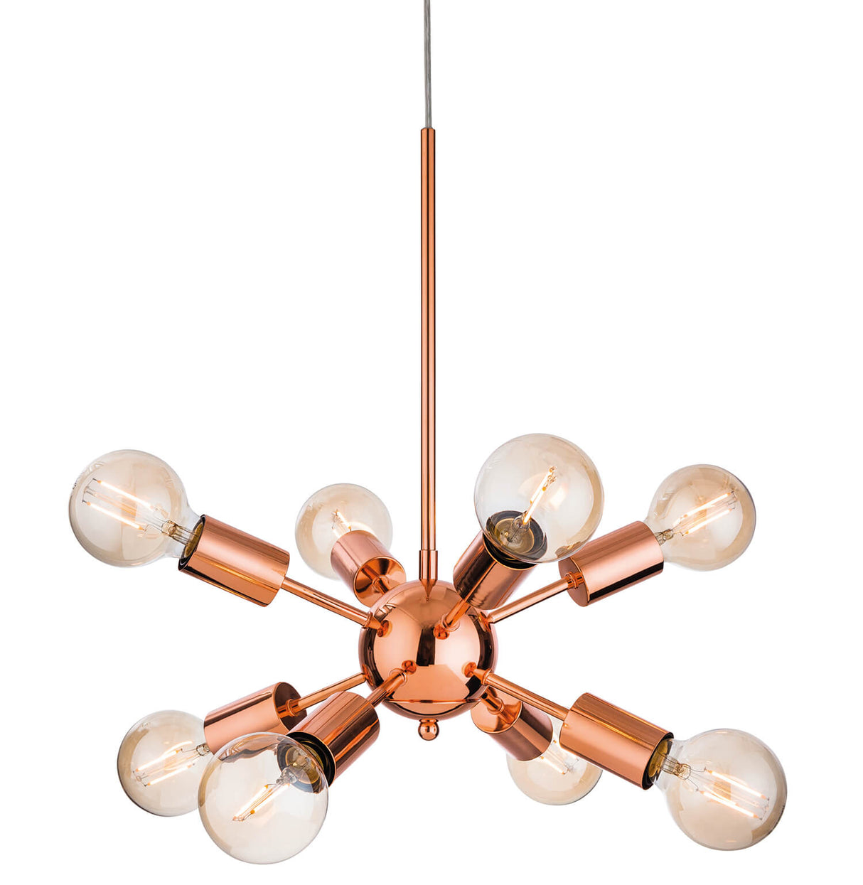 Firstlight 3710CP Alfa 8 Lamp Ceiling Light (Copper)