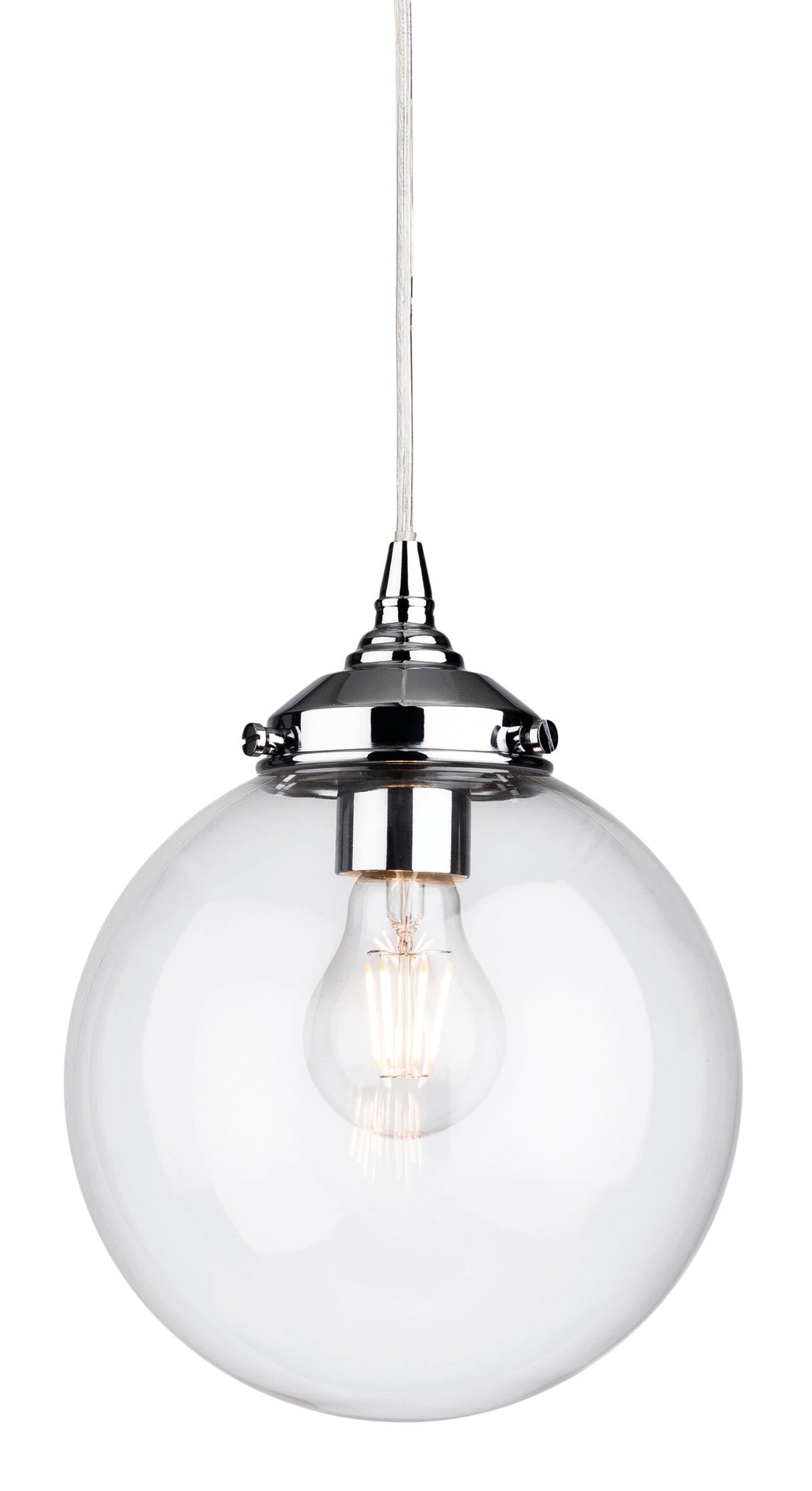 Firstlight 3726CH Seville Chrome and Glass Pendant
