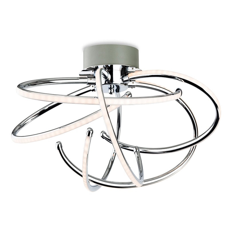 Firstlight 4851CH Caprice LED Flush Ceiling Light