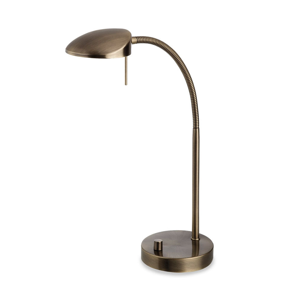 Firstlight 4926AB Milan LED Table Lamp (Antique Brass)