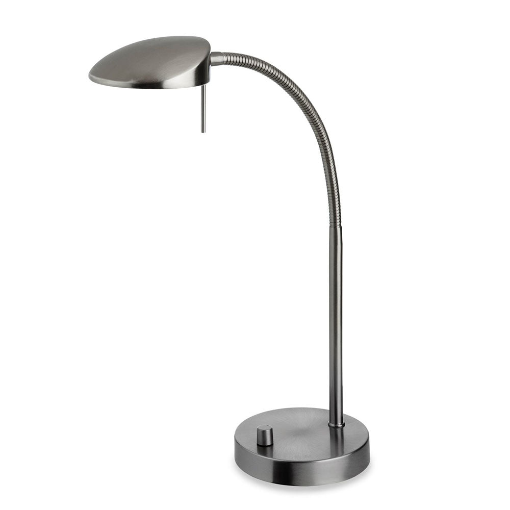 Firstlight 4926BS Milan LED Table Lamp (Brushed Steel)