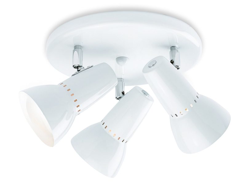 Firstlight 5523WH Lynx 100 Trio Ceiling Spot Lights