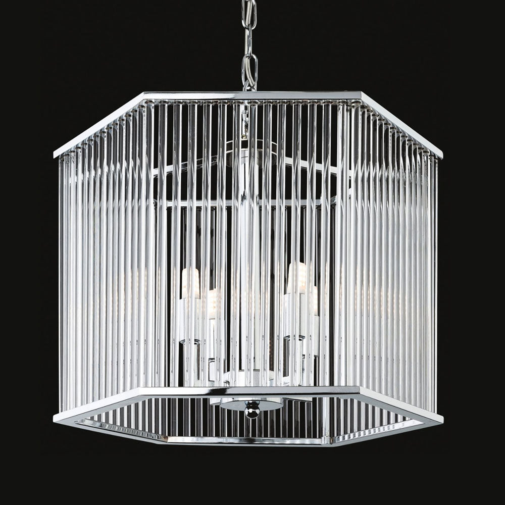 Firstlight 7626CH Rialto Pendant Light (Hexagon)