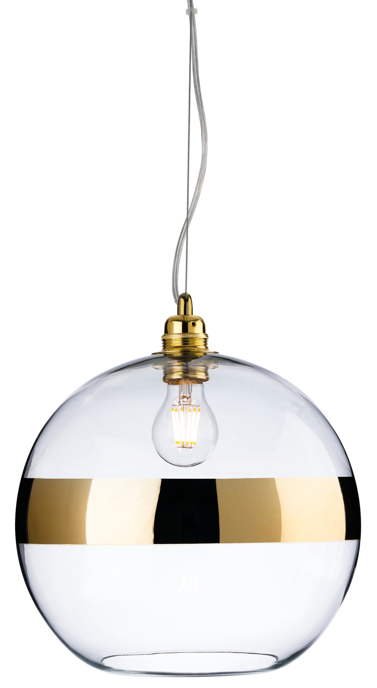 Firstlight 7639GO Saturn Glass Pendant (Gold)