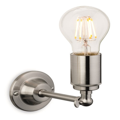 Firstlight Indy 7650BS Wall Light (Brushed Steel)