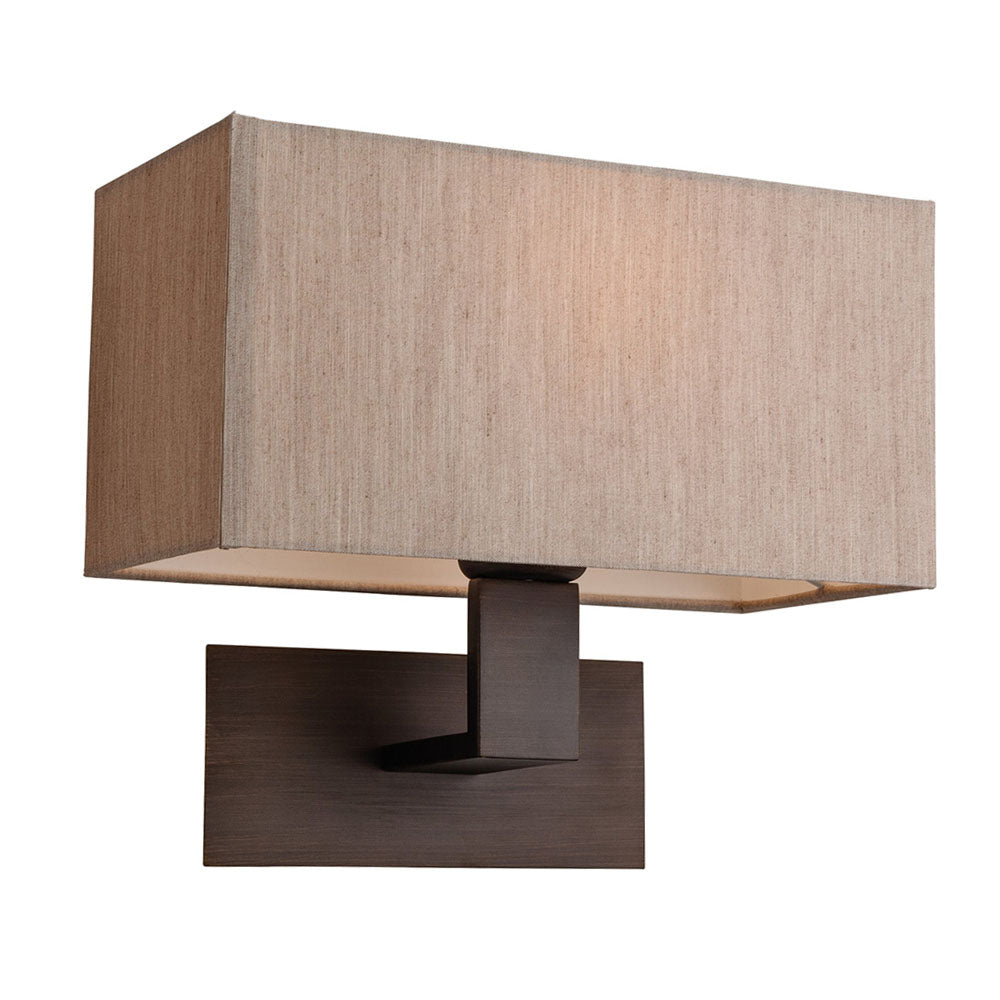 Firstlight 8370BZOY Prince Wall Light with Oyster Shade