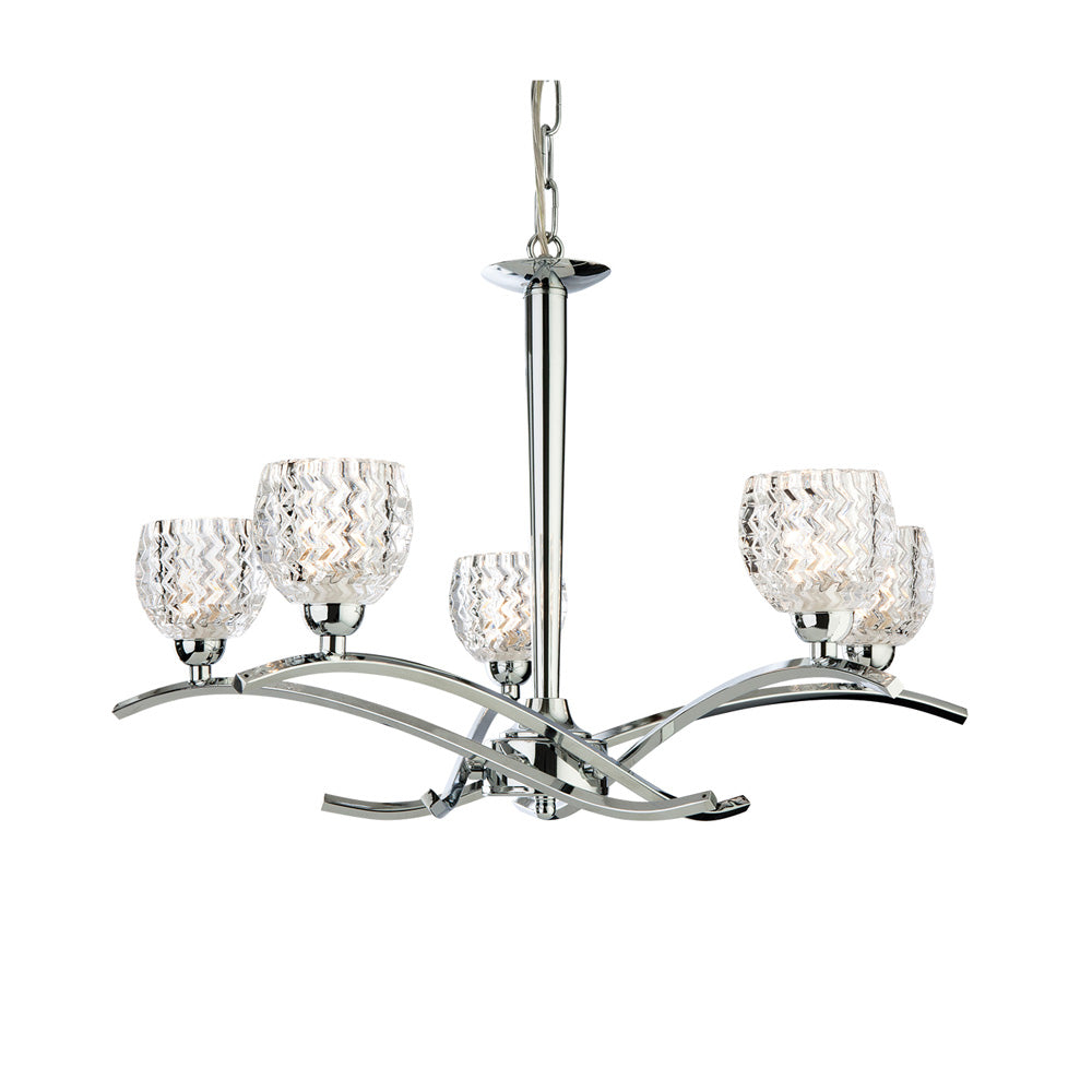 Firstlight 8617CH Maple 5 Lamp Ceiling Light