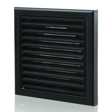 Fixed Grille 100mm Black