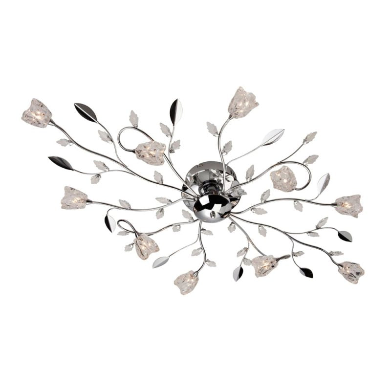 Firstlight Cindy 8362CH 10lt Flush Ceiling Light (Chrome)