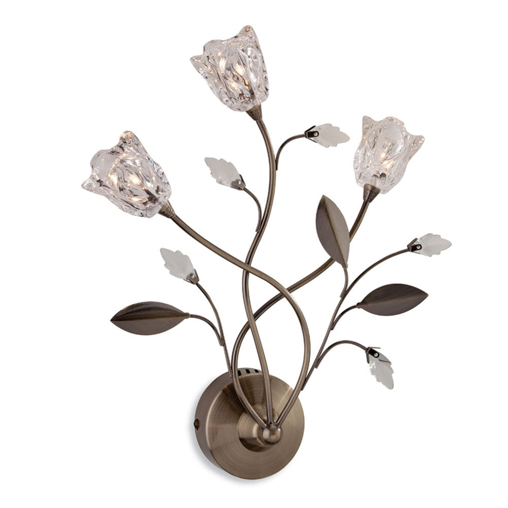 Firstlight Cindy 8360AB 3lt Wall Light (Antique Brass)