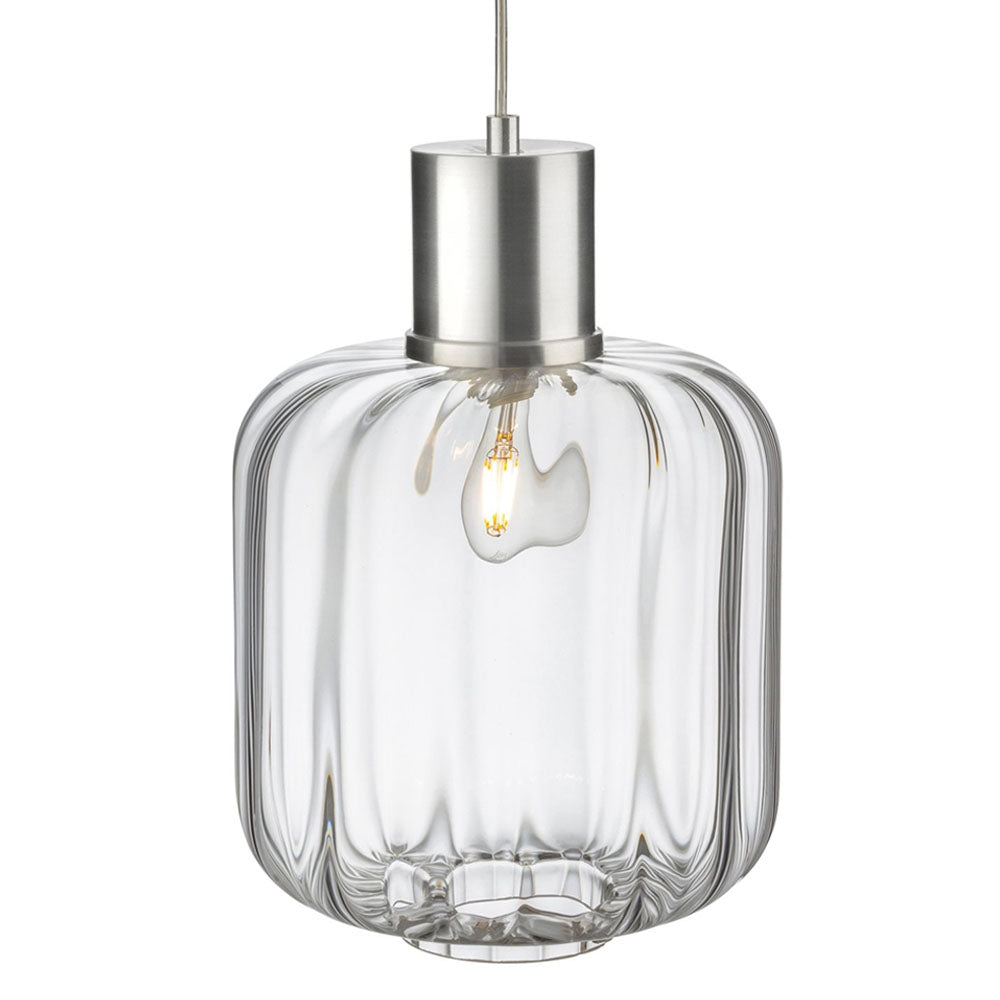 Firstlight 2852CL Eton Pendant (Aluminium with Clear Glass)