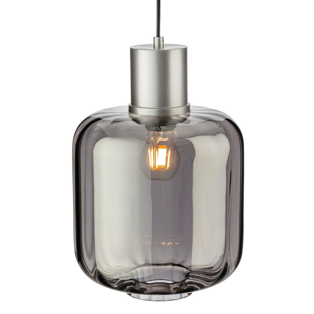 Firstlight 2852SM Eton Pendant (Aluminium with Smoked Glass)