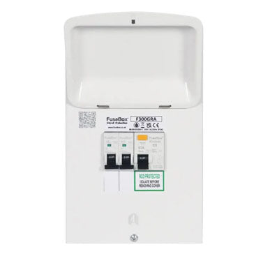 FuseBox F300GRA Garage Unit with 63A RCD and 2 MCBs