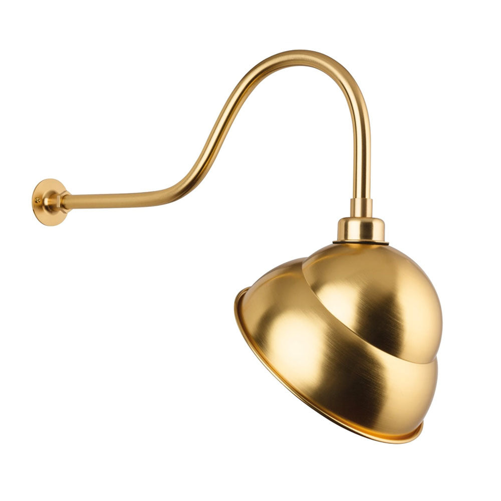 Firstlight 1051BR Swan Neck Sign Light (Brass)