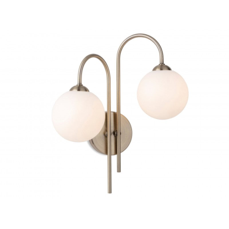 Firstlight 2885AB Lyndon 2 Lamp Wall Light (Antique Brass)