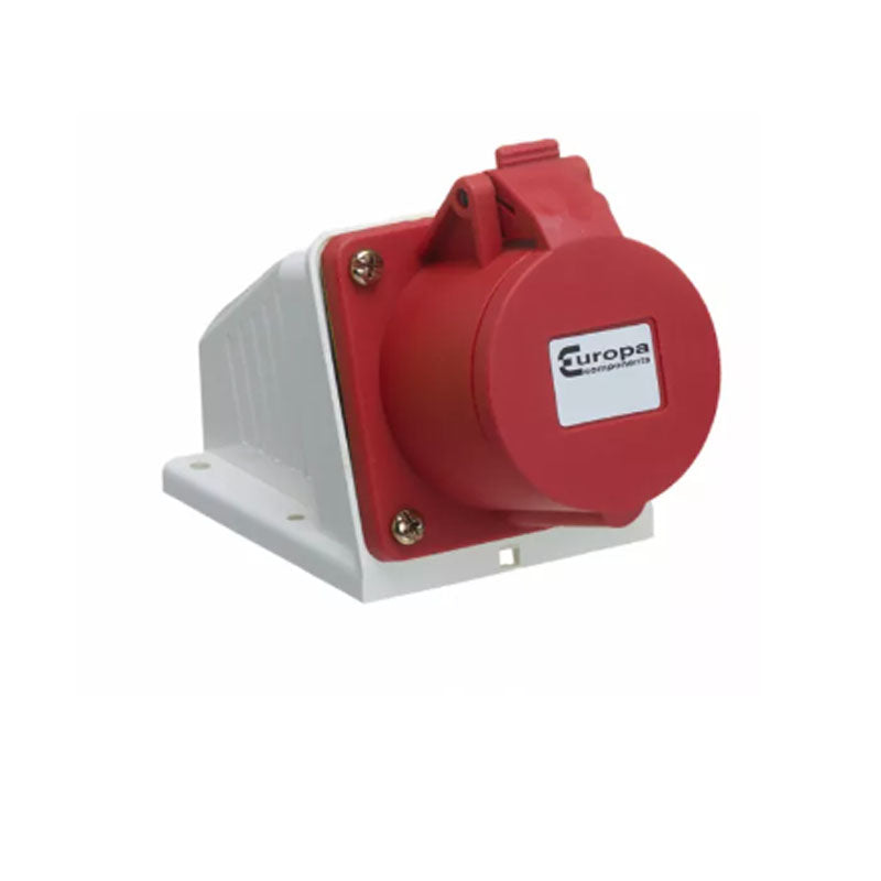 Europa ISS165N 16A Industrial Surface Socket 415V 3P + N + E