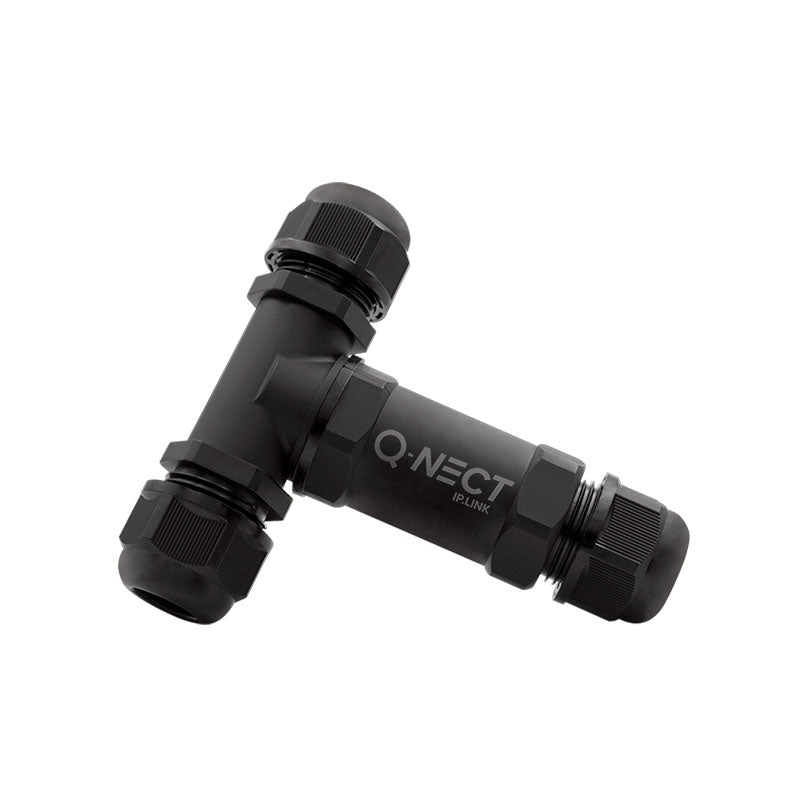 Unicrimp 5 Pole 2 Way 24A IP68 T-Connector QOE3053BLK