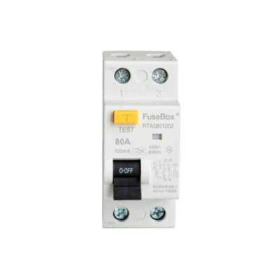 FuseBox RTA801002 80A 100mA Type A 2P RCD