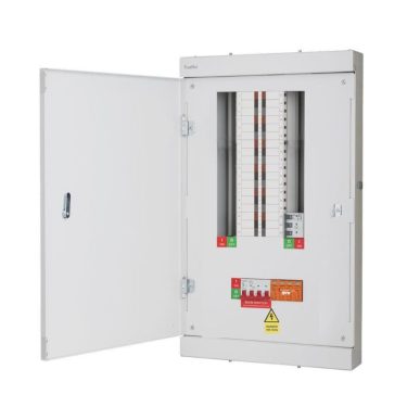 FuseBox TPN11FBX 11 Way TPN Distribution Board 125A SPD