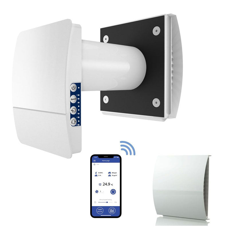 Blauberg Vento Mini-Air Heat Recovery Unit Single Room White - WiFi