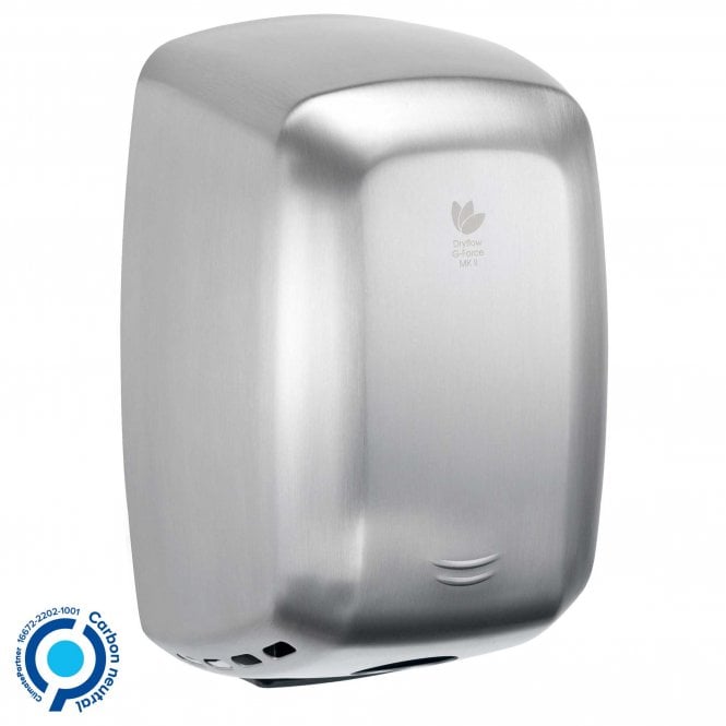 Dryflow G-Force MK2 Hand Dryer Brushed Satin GFM202
