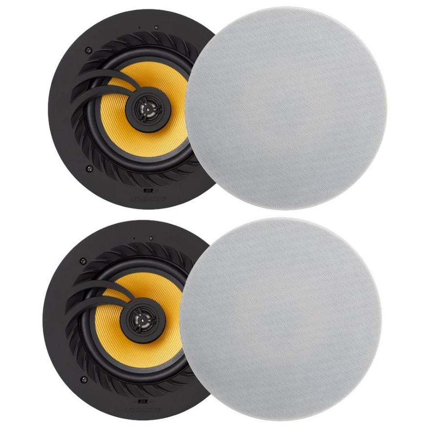 Lithe Audio 03202 Bluetooth 5 Wireless Ceiling Speaker 6.5" (2 Master And 2 Passives)