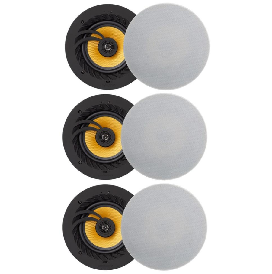 Lithe Audio 03203 Bluetooth 5 Wireless Ceiling Speaker 6.5" (3 Master And 3 Passives)
