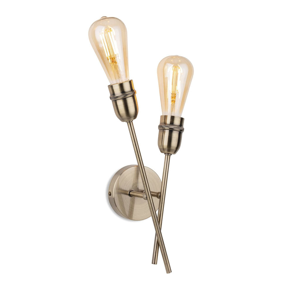 Firstlight 2882AB Leon Wall Light (Antique Brass)