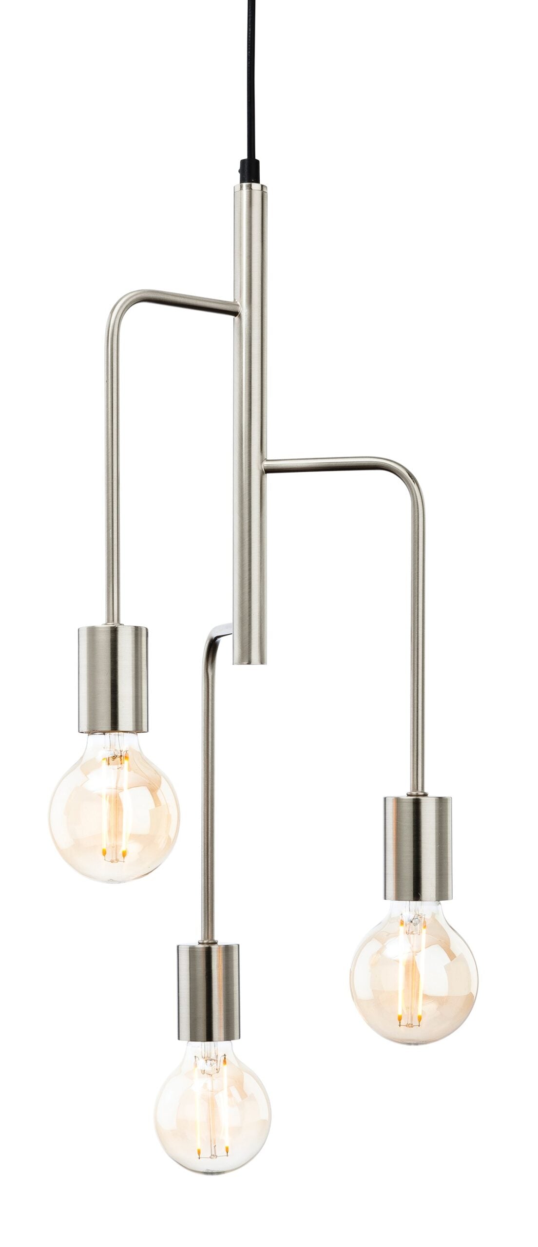 Firstlight Roxy Designer Pendant Light (Brushed Steel)
