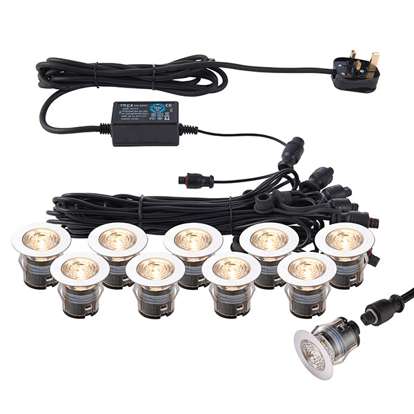 Saxby Ikon Pro CCT LED Deck Light Kits 73348 (Warm White/Cool White - 35mm)