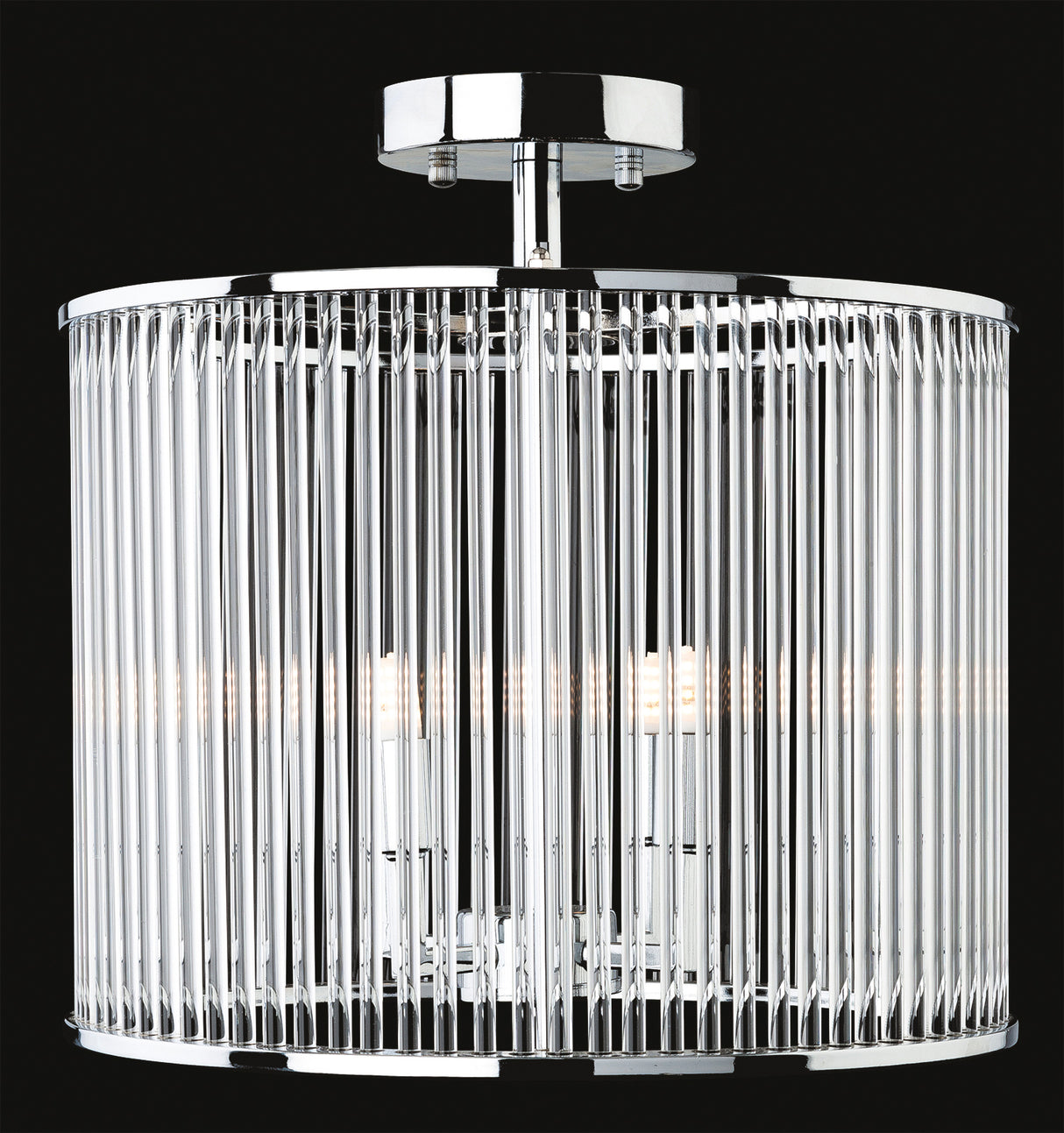 Firstlight 7627CH Rialto Semi-Flush Light (Round)