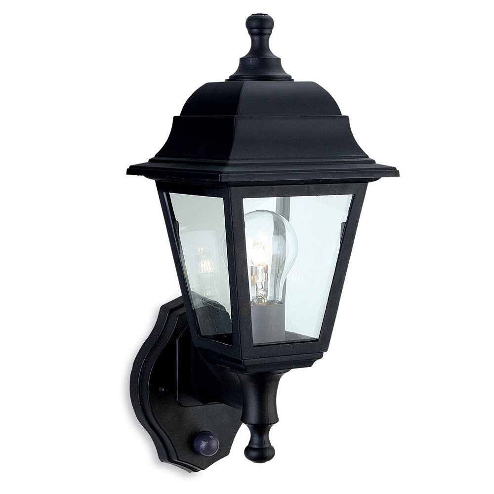 Firstlight Oslo 8400BK 4 Panel PIR Wall Lantern (Black)