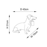 Vintage Gold Dachshund Table Light
