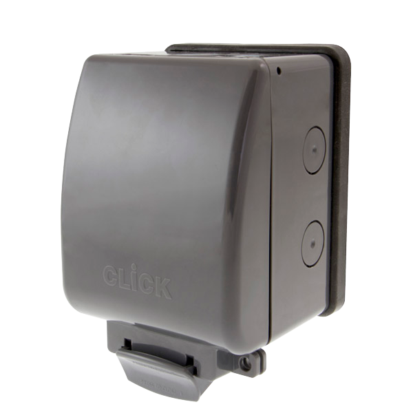 Click OA501AG 1 Gang Weatherproof Enclosure IP66