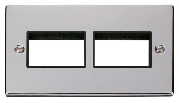 Click VPCH406BK 1-6 Gang Plates 2G PLATE(3+3)SW APER